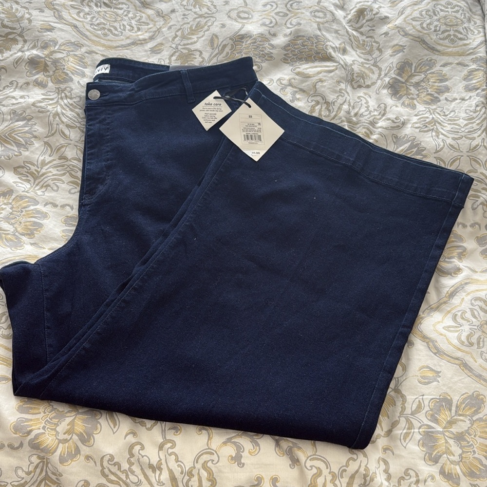 AVA & VIV High Rise Dark Wash Pants